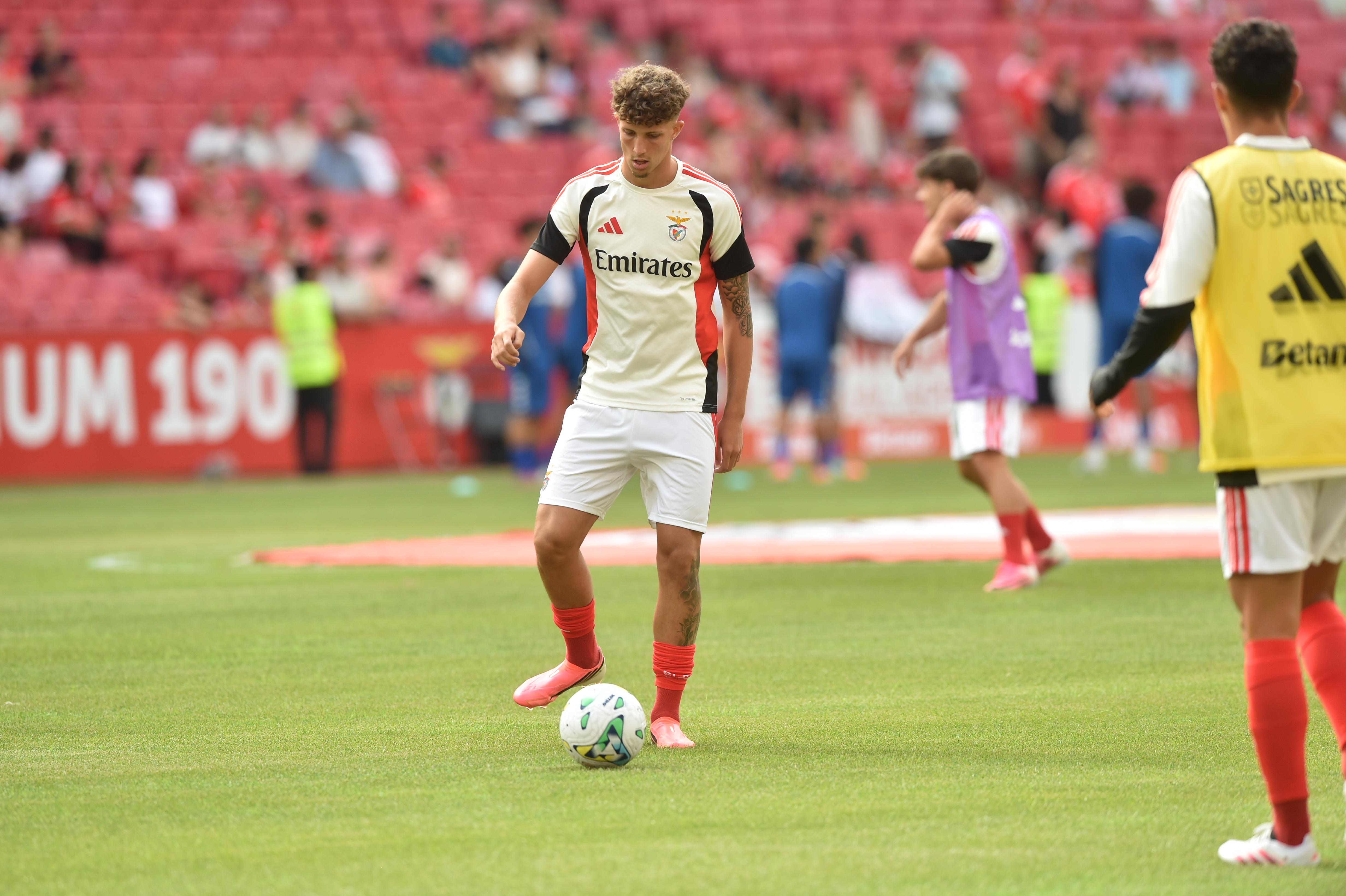 Rui Silva no aquecimento do Benfica-Belenenses - Foto: Miguel Nunes