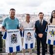 André Villas-Boas com Guarín, Drulovic, Emerson e Fernando - Foto: FC PORTO