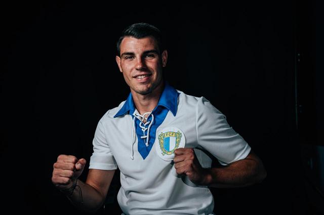 Georgios Koutsias é reforço de peso do Famalicão, clube ao qual se vinculou por cinco temporadas — Foto: Famalicão