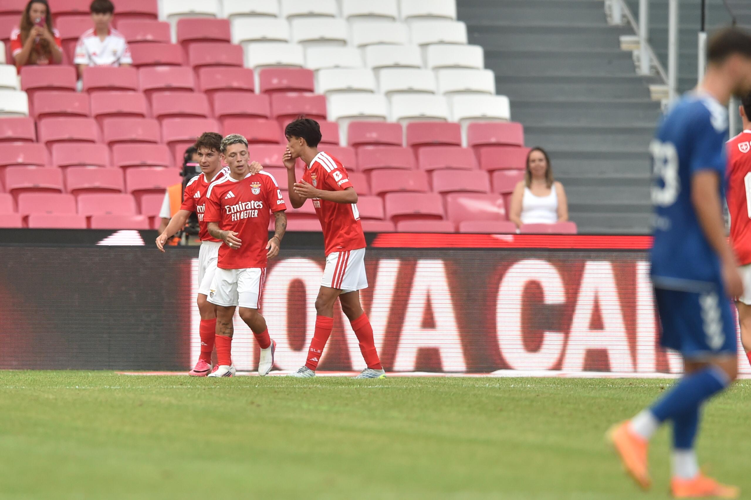 Prestianni fez o 3-1 no Benfica-Belenenses - Foto: Miguel Nunes