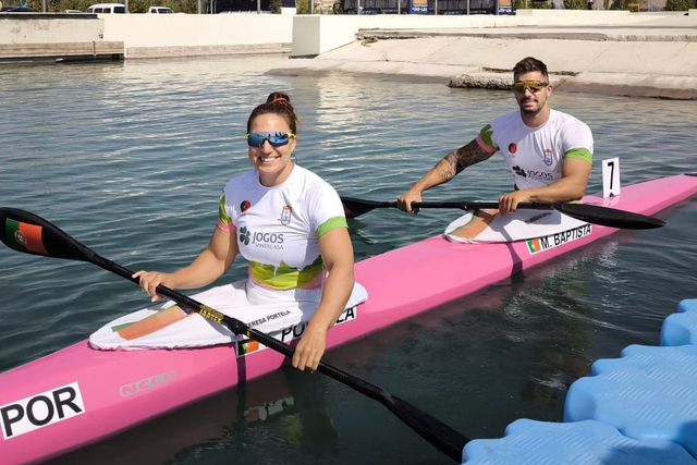 Teresa Portela e Messias Baptista são campeões do mundo em K2 500m misto