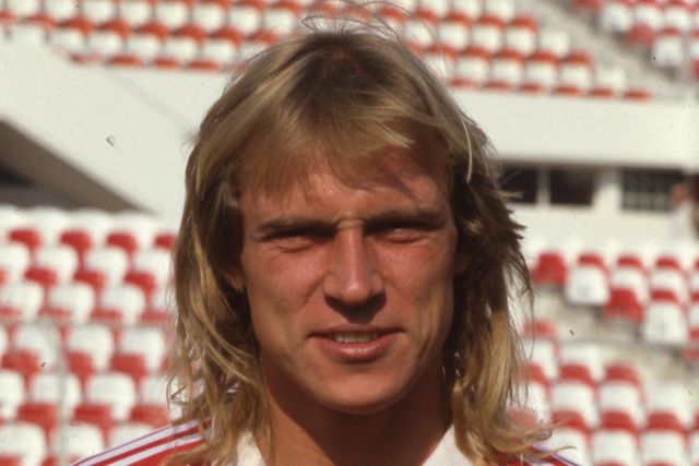 Michael Manniche, dinamarquês que marcou a linha da frente do Benfica na década de 80 do século 20. FOTO A BOLA