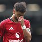 Bruno Fernandes frustrado com o penálti falhado na ida para os balneários