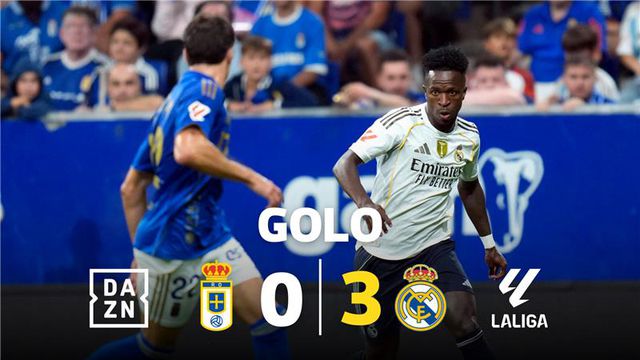 Vinicius coloca um ponto final em Oviedo com classe