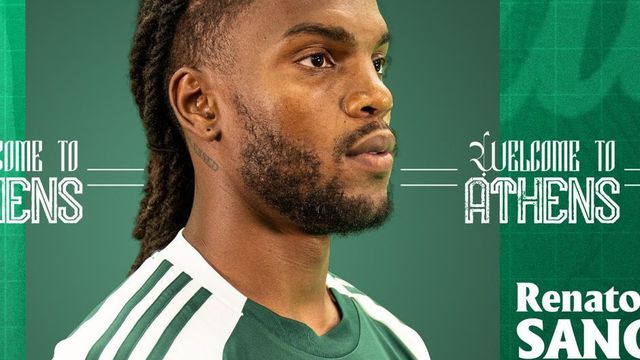 Renato Sanches foi oficializado no Panathinaikos (Foto: Panathinaikos)