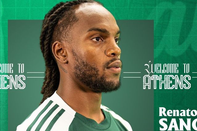 Renato Sanches foi oficializado no Panathinaikos (Foto: Panathinaikos)
