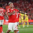 Gianluca Prestianni marcou o terceiro golo da vitória do Benfica por 3-0 frente ao Tondela Foto: IMAGO