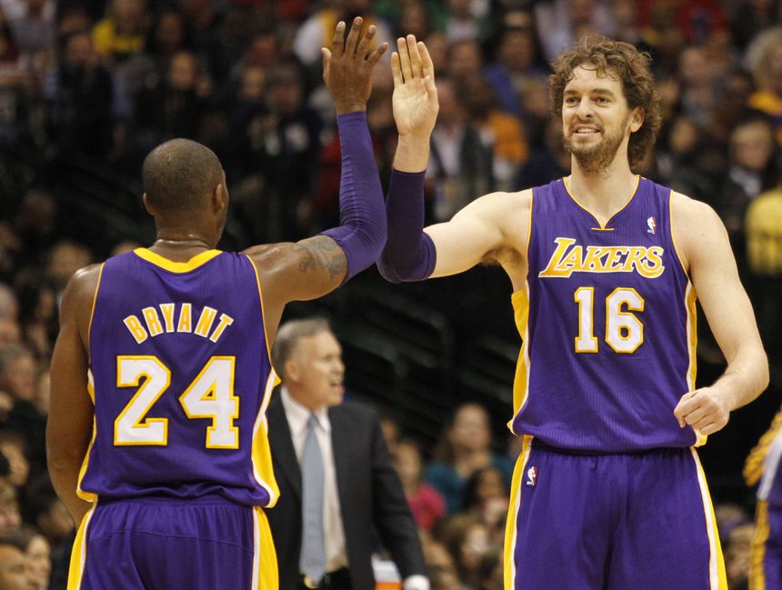 Kobe Bryant e Pau Gasol nos Lakers (IMAGO)