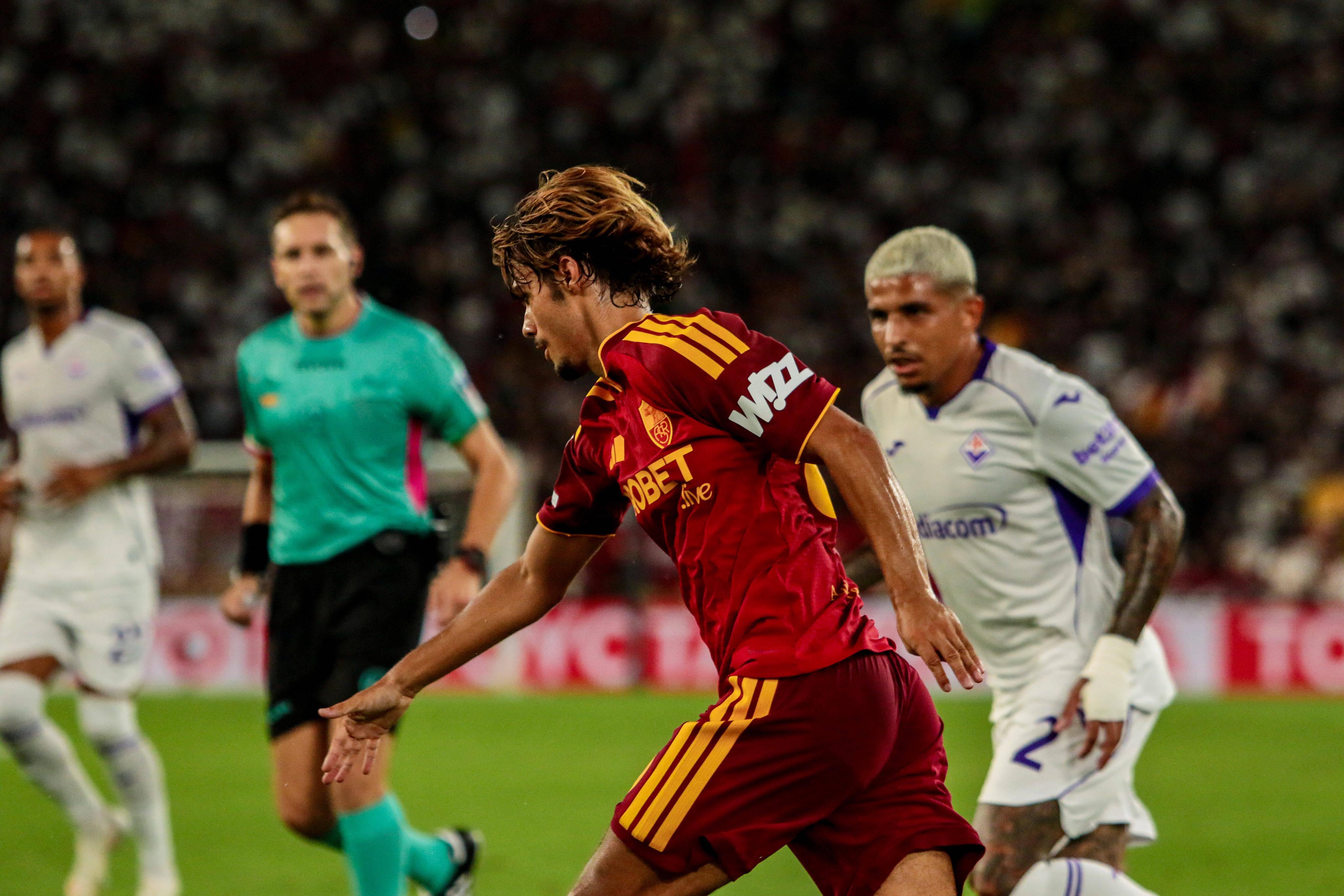 Rodrigo Mora estreou-se a titular pela Roma frente à Fiorentina (4-0) - foto: IMAGO