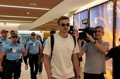 Chegada de João Palhinha, médio do Bayern a caminho do Benfica, a Lisboa (foto: A BOLA)