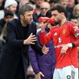 Michael Carrick e Bruno Fernandes - foto: IMAGO