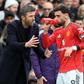 Michael Carrick e Bruno Fernandes - foto: IMAGO