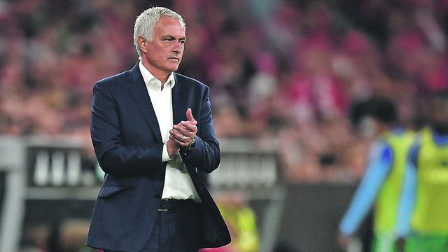 José Mourinho no jogo entre Benfica e Rio Ave
