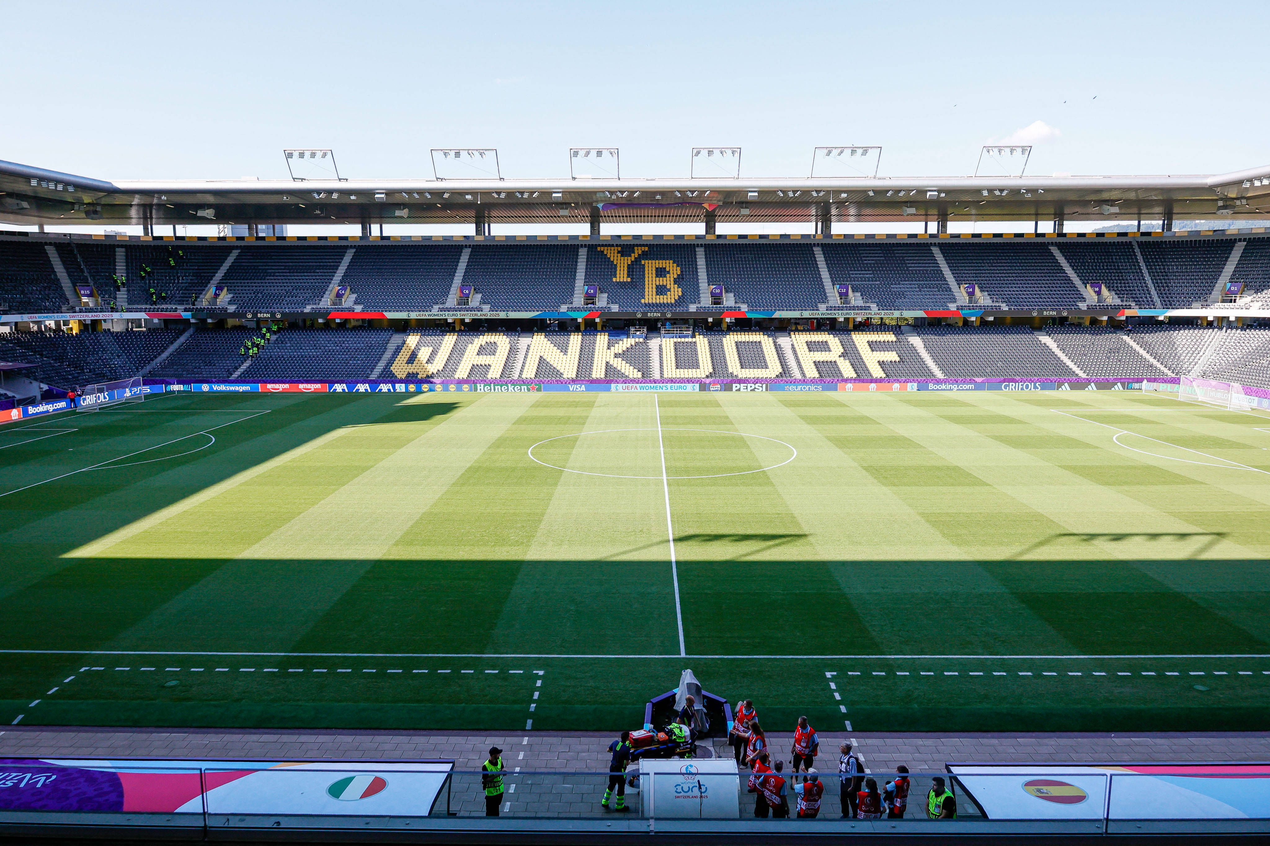 Estádio Wankdorf, em Berna, onde vai jogar o Young Boys: capacidade para 32 mil pessoas