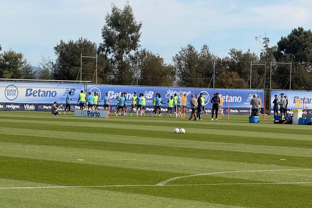 Treino do FC Porto esta manhã no Olival