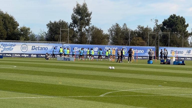 Treino do FC Porto esta manhã no Olival