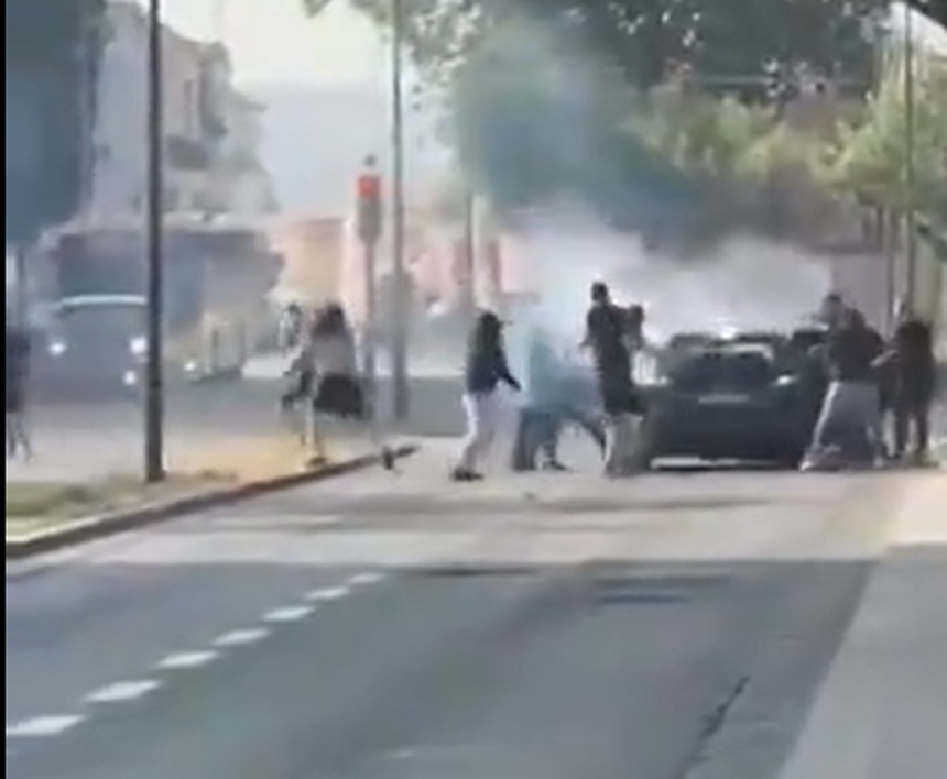 Ataque a carro em plena via pública, após o jogo de hóquei em patins entre Sporting e FC Porto a 10 de junho