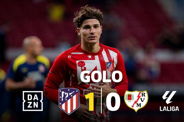 Álvarez abre o marcador para o Atlético Madrid