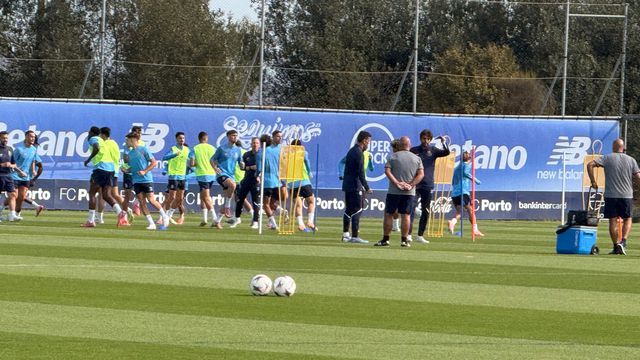 Treino do FC Porto esta manhã no Olival