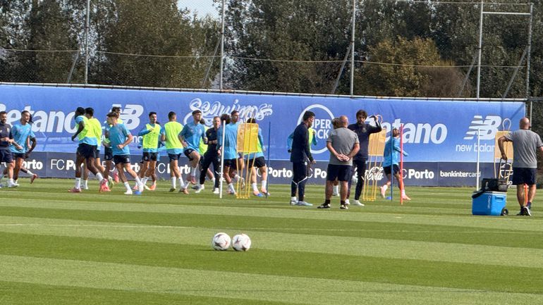 Treino do FC Porto esta manhã no Olival
