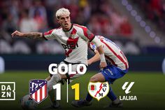 Rayo Vallecano surpreende Atlético Madrid em cima do intervalo