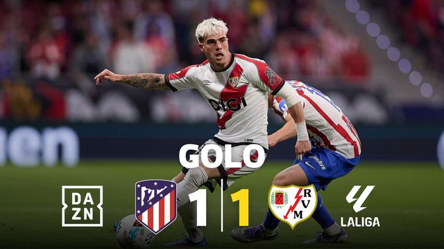 Rayo Vallecano surpreende Atlético Madrid em cima do intervalo