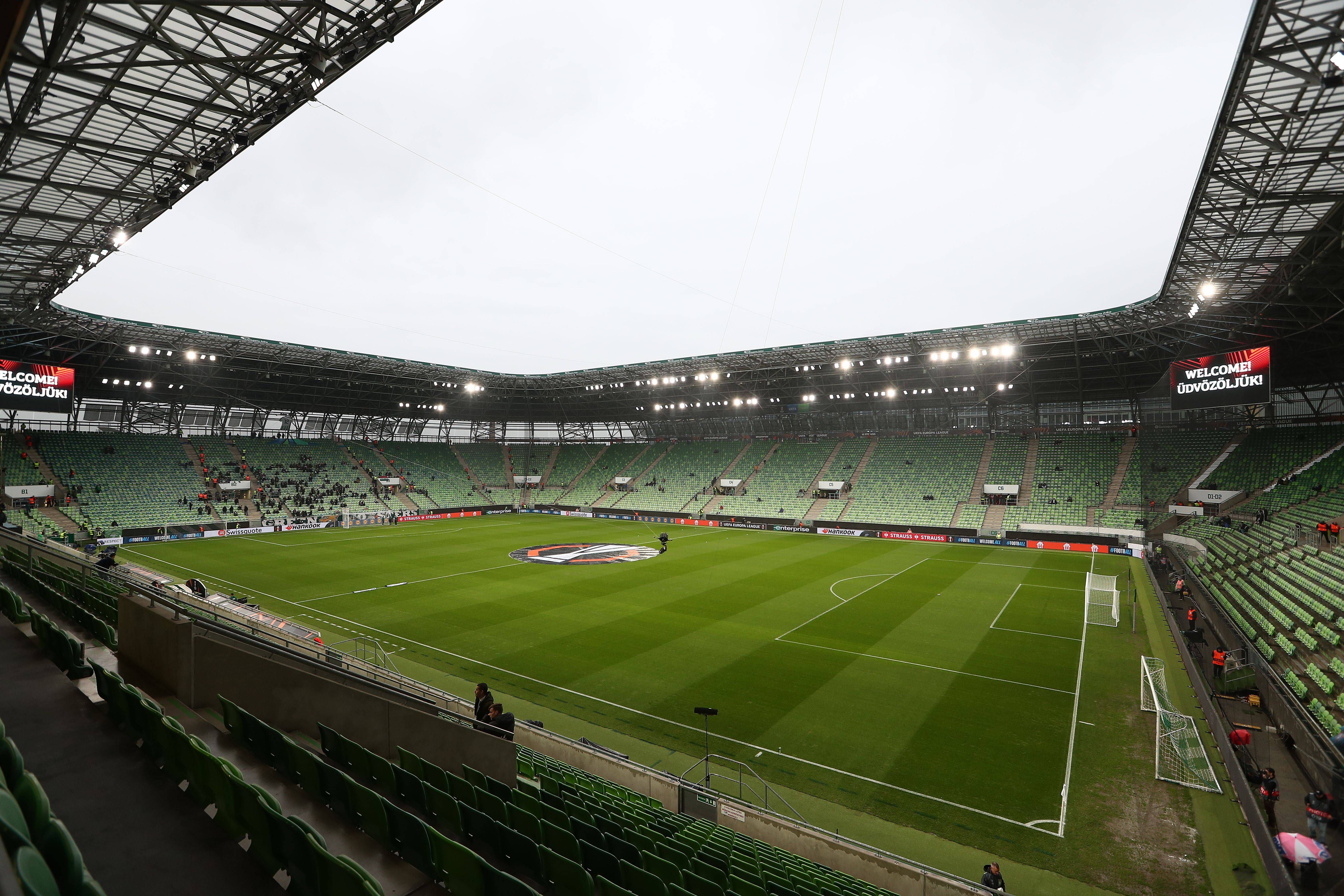 Ferencváros Stadion, ou Groupama Arena, em Budapeste