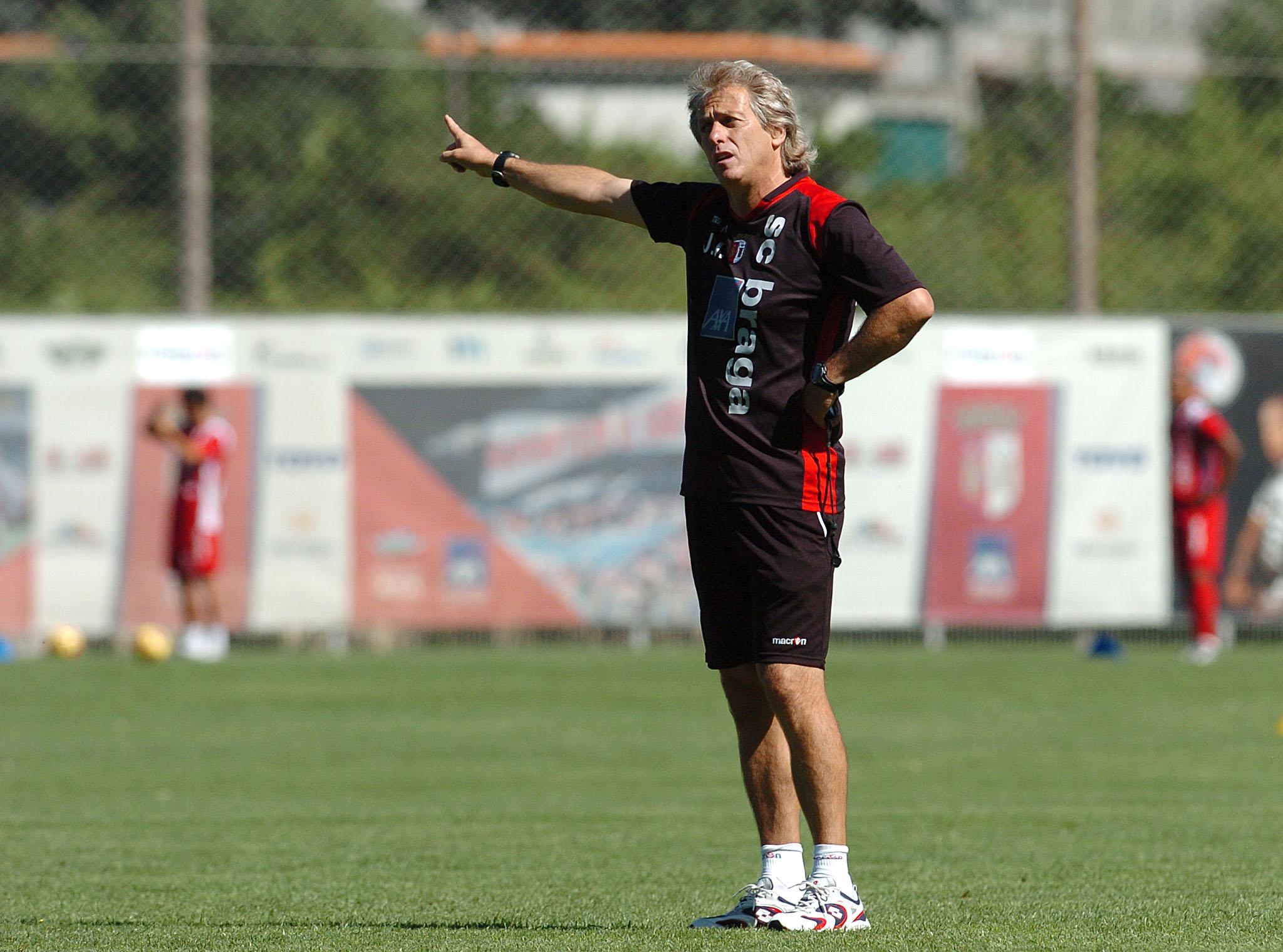 Jorge Jesus iniciou desafio no SC Braga com vitória sobre o Sivasspor (2-0), na Taça Intertoto, a 20 de julho de 2008 - Foto: A BOLA/Pedro G. Lima