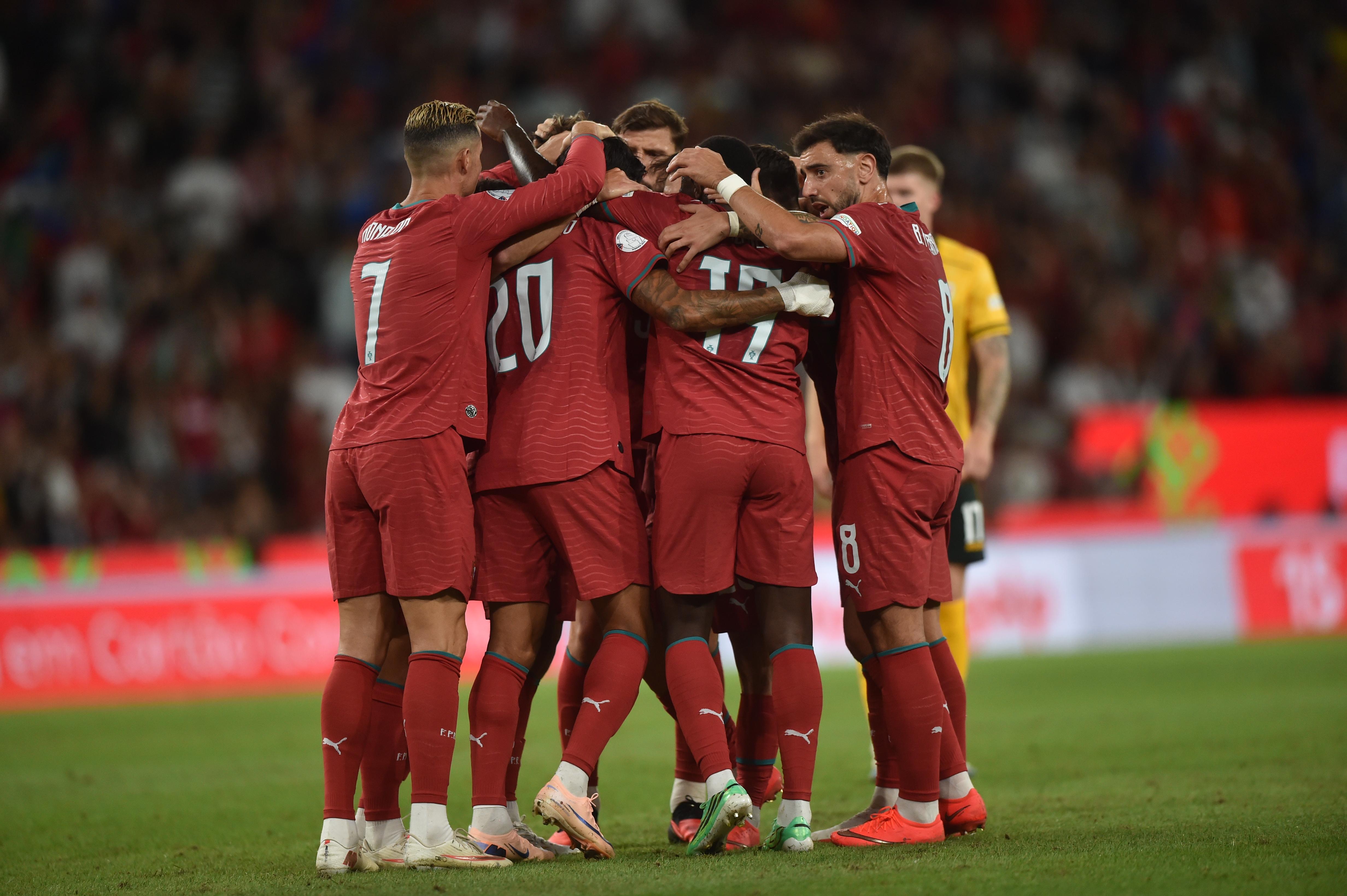 Festejos com João Félix no Portugal-País de Gales - Foto: Miguel Nunes