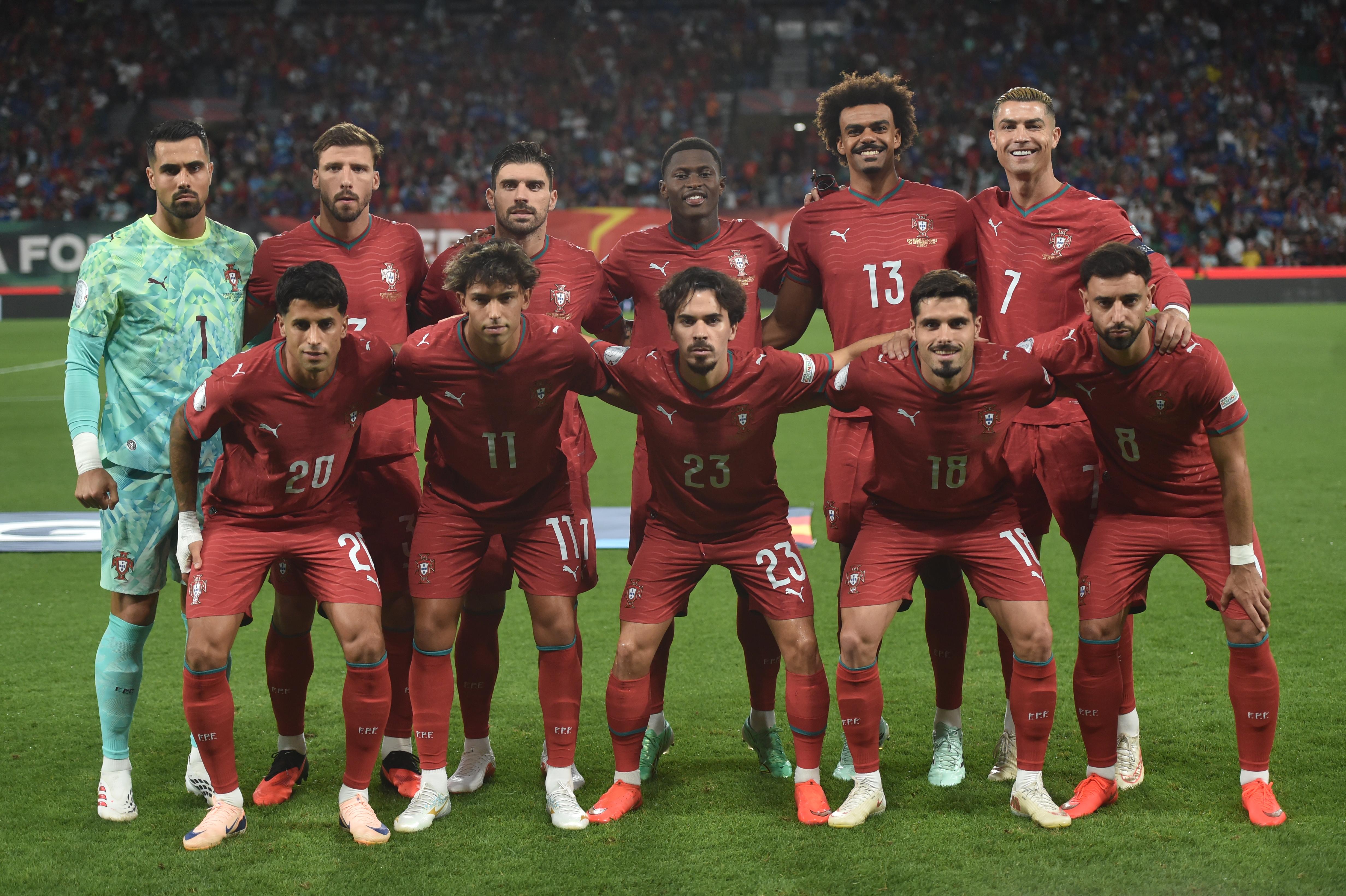 Onze inicial de Jesus no Portugal-País de Gales - Foto: Miguel Nunes