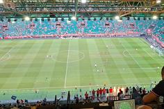 Loucura após entrada de CR7 no relvado
