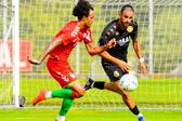 Nacional e Marítimo empataram em jogo de treino realizado na Choupana. -Foto: NACIONAL