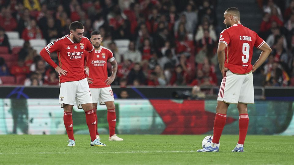 Pólvora muito seca: Benfica é a única equipa (com 3 jogos) sem golos na Liga dos Campeões