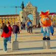 Vídeo: mascote da Real Sociedad andou a conhecer Lisboa