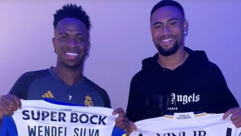 Wendel trocou camisolas com Vinícius Júnior