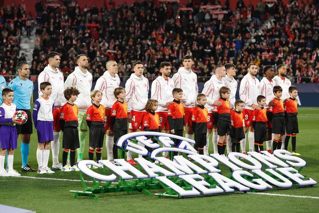 Girona beneficiou da inclusão no City Group para melhorar índices competitivos e acabou por chegar à Liga d dos Campeões — Foto: IMAGO