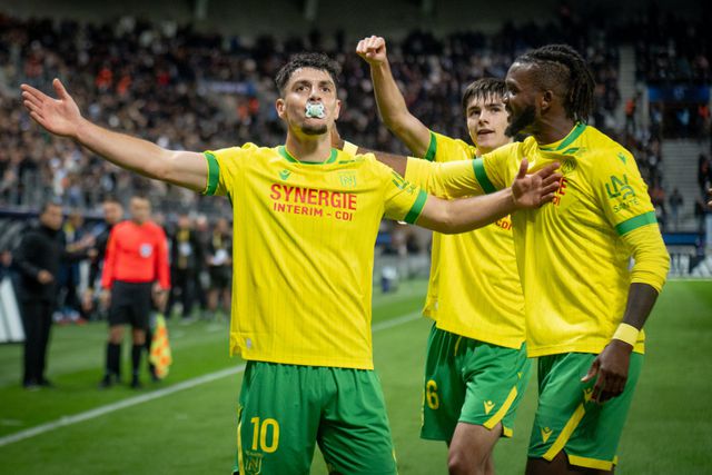 Matthis Abline festeja golo ao Paris FC - Foto: Nantes