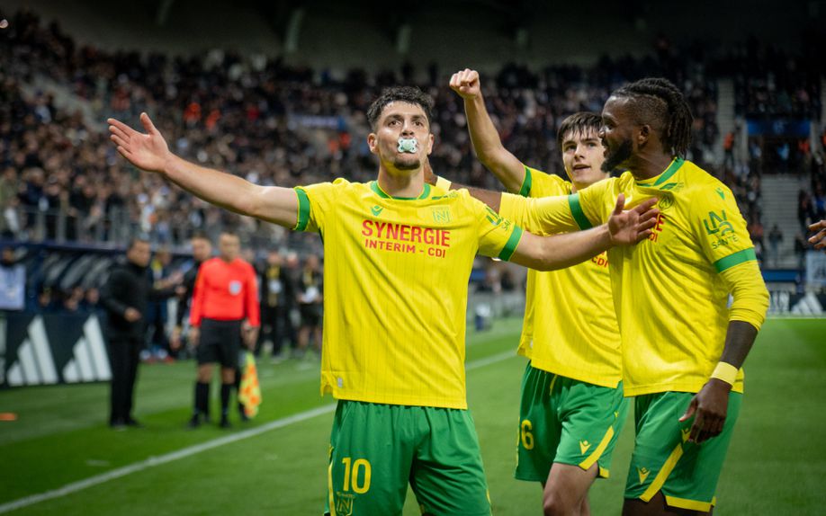Matthis Abline festeja golo ao Paris FC - Foto: Nantes