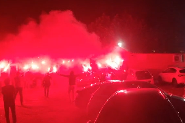 Foi assim a receção a João Diogo Manteigas para o jantar de encerramento da campanha, na Buraca