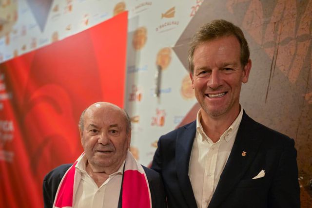 Martim Mayer, candidato a presidente do Benfica, e António Simões, mandatário da campanha - Foto D. R.