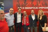 Rui Costa na Casa do Benfica de Santarém - Foto A BOLA