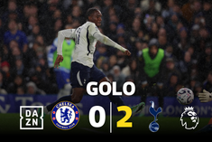 Mathys Tel aumentou vantagem do Tottenham com golo espetacular