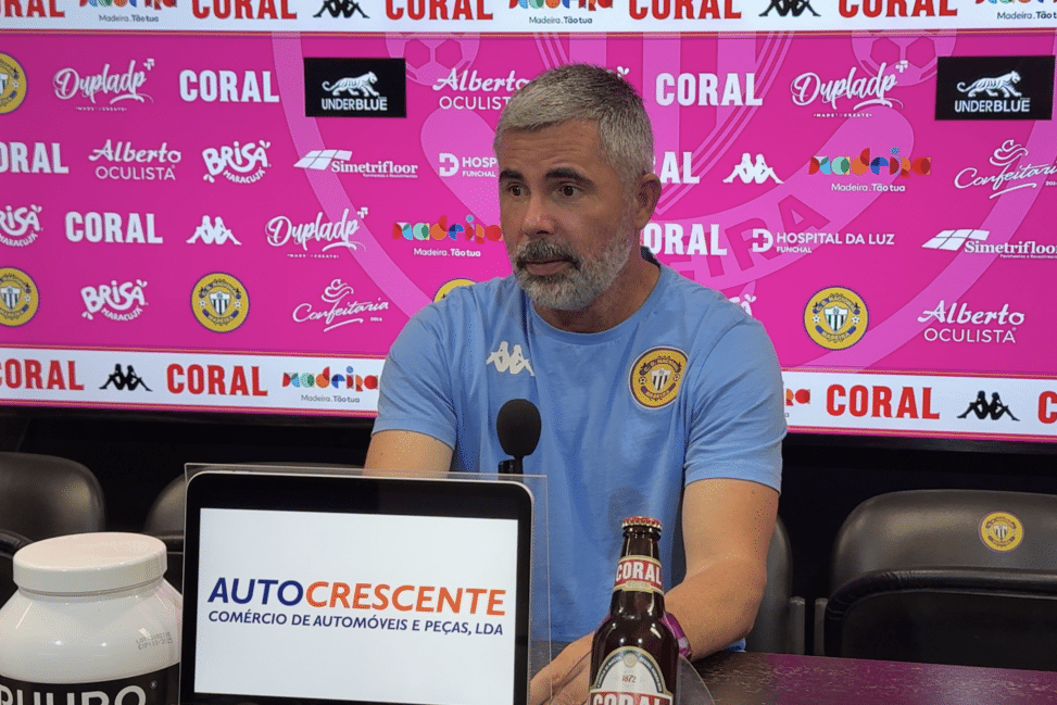 Bruno Abreu, treinador interino do Nacional. -Foto: NACIONAL