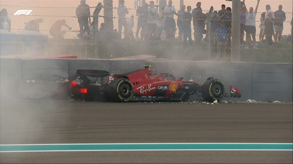 Sainz e Hulkenberg provocam duas bandeiras vermelhas em Abu Dhabi! (vídeo)