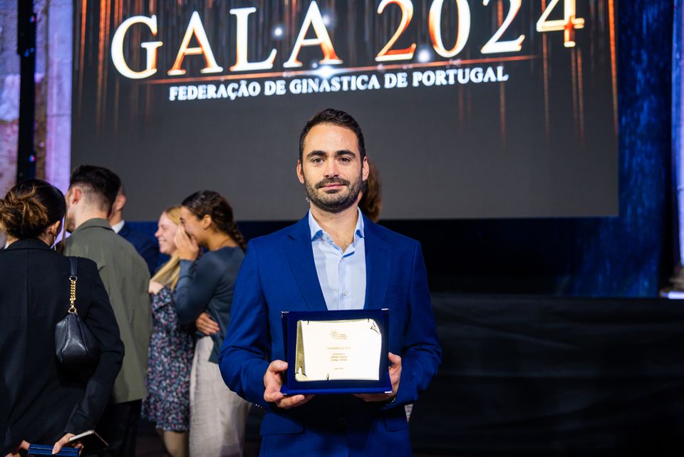 Adérito Esteves, jornalista de A BOLA, distinguido pela Federação de Ginástica de Portugal