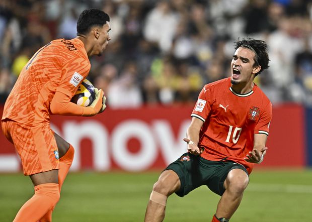 Mateus Mide desespera no duelo entre Portugal e Brasil no Mundial sub 17 - Foto: IMAGO