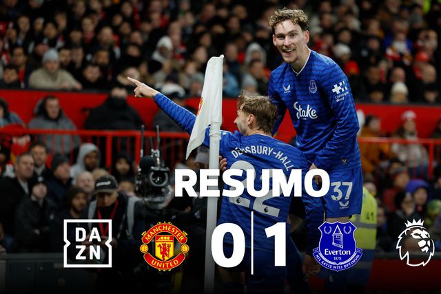 Reduzido a 10 desde cedo, Everton surpreende Amorim e companhia em Old Trafford (resumo)