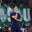 Abel Ferreira, treinador do Palmeiras, no empate com o Fluminense