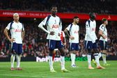 A desilusão dos jogadores do Tottenham