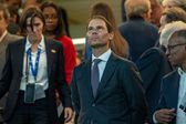 Rafael Nadal no Santiago Bernabéu